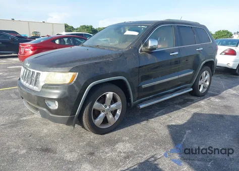 2012 Jeep Grand Cherokee Overland z USA, uszkodzony, nr VIN 1C4RJECT9CC137755